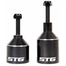 Пеги STG для трюкового самоката с осью, диаметр 36 мм алюминиевые черные, 2 штуки Х99073